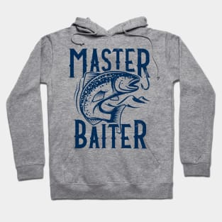 Master Baiter blue print Hoodie